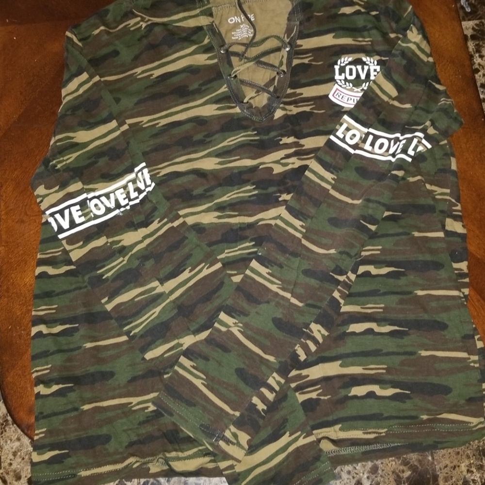 Long sleeve camo shirt